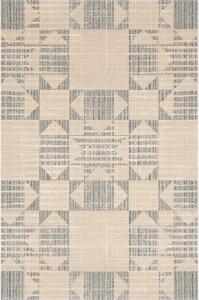 Бежов вълнен килим 133x190 cm Frotage beige – Agnella