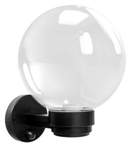 Brilagi - Външна стенна лампа със сензор HARBOR 1xE27/40W/230V IP33 черна/прозрачна