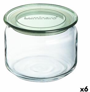 Буркан Luminarc Pure Jar Зелен Cтъкло 500 ml (6 броя)