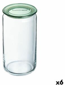 Буркан Luminarc Pure Jar Зелен Cтъкло 1,5 L (6 броя)