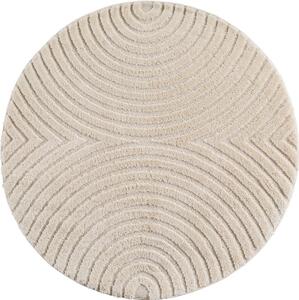 Кремав кръгъл килим със смес от юта ø 120 cm Art 1122 – Ayyildiz Carpets