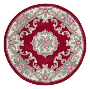 Килим от червена вълна , ⌀ 120 cm Aubusson - Flair Rugs