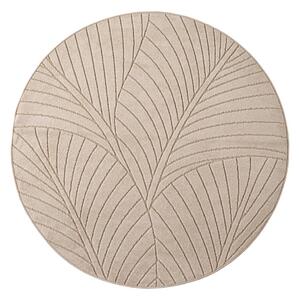Бежов кръгъл килим за открито и закрито ø 80 cm Nova 1203 – Ayyildiz Carpets