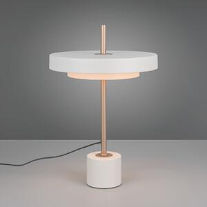 Trio Lighting LED настолна лампа Keaton, светлосива, височина 45 cm, метал, CCT, Затъмняване, Сив, Дневна/трапезария, Метал