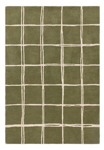 Зелен ръчно изработен вълнен килим 120x170 cm – Asiatic Carpets