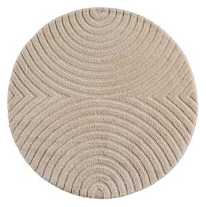 Бежов кръгъл килим със смес от юта ø 80 cm Art 1122 – Ayyildiz Carpets