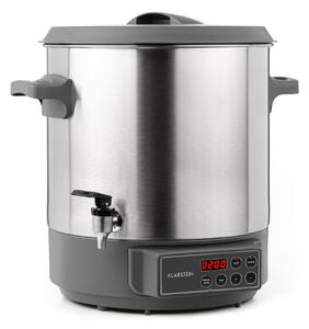Klarstein Lady Marmalade, машина за консервиране, контейнер за напитки, 27L, 100 ° C, 12h, неръждаема стомана