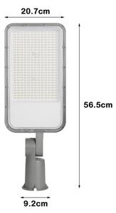 Brilagi -LED Външна улична лампа с шарнир. URBANLIGHT LED/200W/230V сива IP65