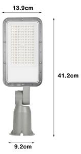 Brilagi - LED външна улична лампа с шарнир. URBANLIGHT LED/50W/230V сива IP65