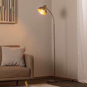 Opviq Стелаж Varzan, злато, метал, височина 162 cm, E27, Злато / месинг, Дневна/трапезария, Метал, Изправен прожектор