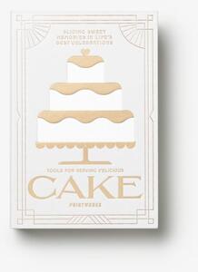 Бели/сребристи десертни вилици в комплект от неръждаема стомана The Essentials Cake Tools – Printworks