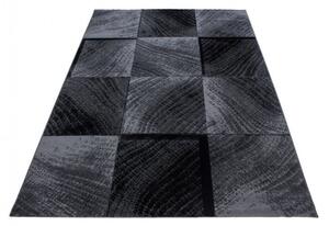 Килим Плюш Черен V2 80x300 см