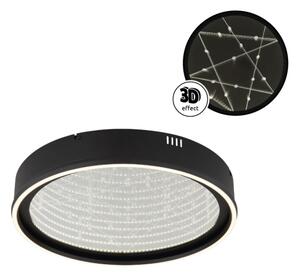 Globo 68288D - LED димируемо таванно осветително тяло MIRRORA 40W/230V Ø 51,5 cm черно+ДУ