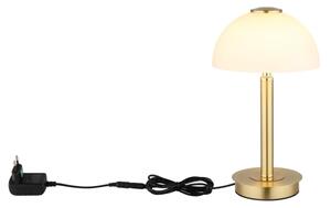 Globo 21953M - ULDIN LED настолна лампа със сензорно управление и димер, LED/7W/230V, 3000K, месинг