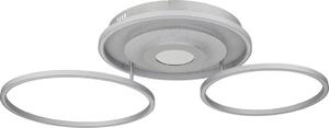 Globo 67824-40 - димируемо LED таванно осветително тяло MILES, 40W/230V, 57x99,2 см, сребристо + дистанционно управление