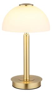 Globo 21953M - ULDIN LED настолна лампа със сензорно управление и димер, LED/7W/230V, 3000K, месинг