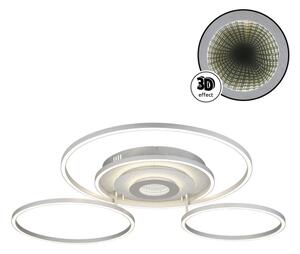 Globo 67824-60 -LED димируемо таванно осветително тяло MILES 60W/230V 80,8x99,2 cm сребристо+ДУ
