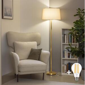 Brilagi - LED подова лампа CERIA 1xE27/20W/230V, диаметър 45 см, бежова/златна
