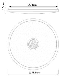 Globo 41386-80 - Димируемо LED таванно осветително тяло CONNOR 80W/230V 2700-6500K Ø 78,5 см
