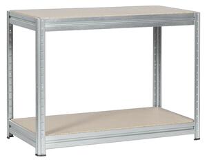 МЕТАЛЕН СТЕЛАЖ MEGA 87x120x60 см, ДО 600 КГ НА РАФТ - ЦИНК