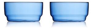 Сини стъклени купички в комплект от 2 бр. 500 ml Torino – Lyngby Glas