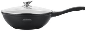 Уок тиган Royalty Line RL-BW30M, 30см, Мраморно покритие, Индукция, Мека дръжка, Черен