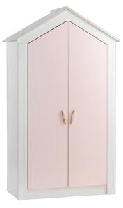 ДВУКРИЛЕН ДЕТСКИ ГАРДЕРОБ PINK HOUSE