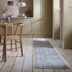Килим пътека, Orelia Global Flair Rugs, син, 60x230 см