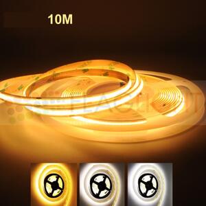 24 V LED Лента COB - 320 SMD/m, 12 W/m , IP20 ► Непрекъсната линия, ролка 10 м ► 5.50лв./м