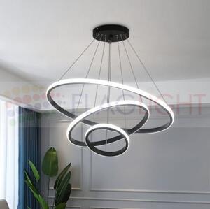 LED Полилей GALAXY Black ► 76 W, 3 ринга, 3 CCT