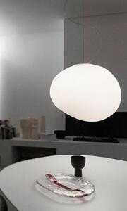 Foscarini Висяща лампа Gregg Grande, бяла, височина 40 см, Затъмняване, Бял, Дневна/трапезария, Стъкло