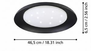 Eglo 99703 - LED таванно осветително тяло PENJAMO LED/17,1W/230V черно