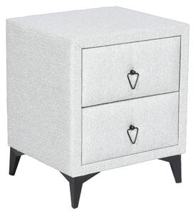 НОЩНО ШКАФЧЕ ЗА СПАЛНЯ KOLAJEN LINEN - СИВ 02
