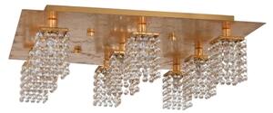 Eglo 97722 - LED Кристален повърхностно монтиран Полилей PYTON GOLD 9xG9/3W/230V