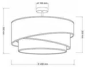 Brilagi - Плафон ARROW 1xE27/60W/230V Ø 45 см бежов