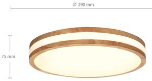 Brilagi - LED Плафониера MOLINA LED/24W/230V дъб Ø 29 см