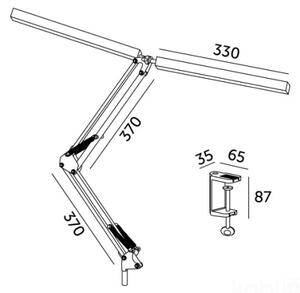 Brilagi - LED Димируема настолна лампа VARIO LED/15W/230V 3000-6000K бял
