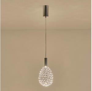 LED Пендел LED/6,3W/230V 3000K лъскав хром Ø 14 см