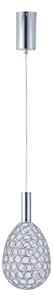 LED Пендел LED/6,3W/230V 3000K лъскав хром Ø 14 см