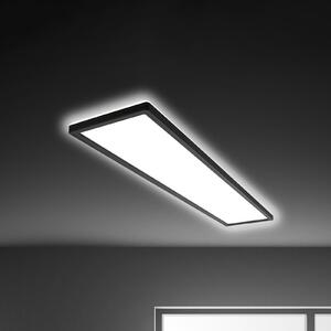 Briloner LED осветление за таван Tava, черно, пластмаса, 98cm, подсветка, Черен, Дневна/трапезария, Пластмаса, Модерен