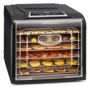 Klarstein Fruit Jerky 6, сушилна за плодове, таймер, 6 рафта, 420-500 W, черен цвят