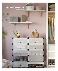 Поставка за обувки, Songmics, 10 отделения, 40 x 30 x 17 см, LPC10W, 20 двойки