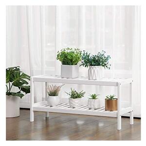 Поставка за обувки, Songmics, Бял, LBS02WT, 70 x 26 x 33 см