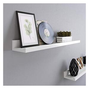 Комплект 2 висящи рафта, Songmics, LWS60WT, Бял, 60 x 10 см