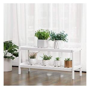 Поставка за обувки, Songmics, Бял, LBS02WT, 70 x 26 x 33 см