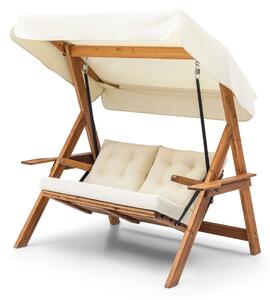 Двоен хамак за люлеене Galata Swing S2 Крем 160x195x120 см