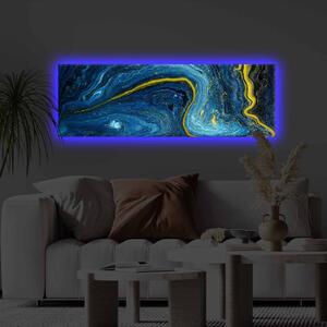 Картина с LED осветление Wicker Delta Мултиколор 30x90 см