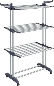 Стойка за сушене на дрехи Songmics Grey 126.6x64.2x64.2x169.2 cm