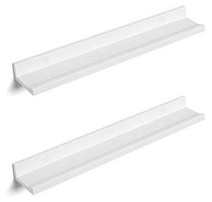 Комплект от 2 висящи рафта, Songmics, LWS60WT, бял, 60 x 10 cm