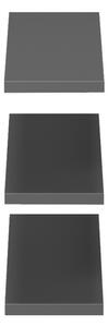 Комплект от 3 стенни рафта Divar Pako Pako World Grey 60x14.5x1.8 cm